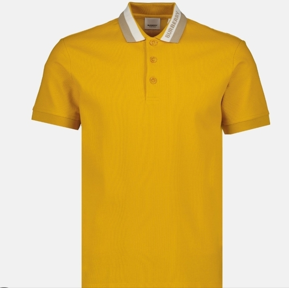 Burberry Marigold Edney Logo Cotton Polo Shirt